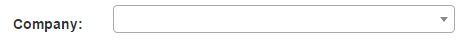 Screenshot showing the company search interface for selecting a stock ticker symbol