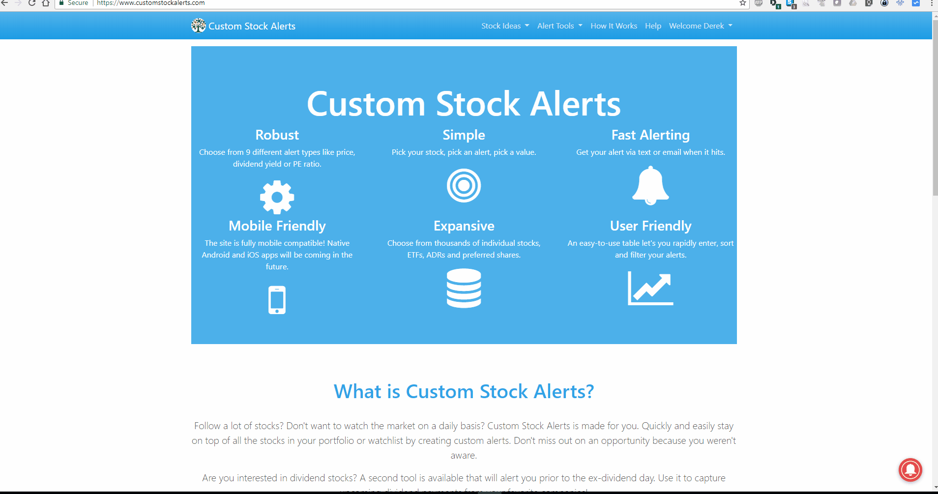 Animated demonstration of the stock screener tool showing how to filter and search for stocks